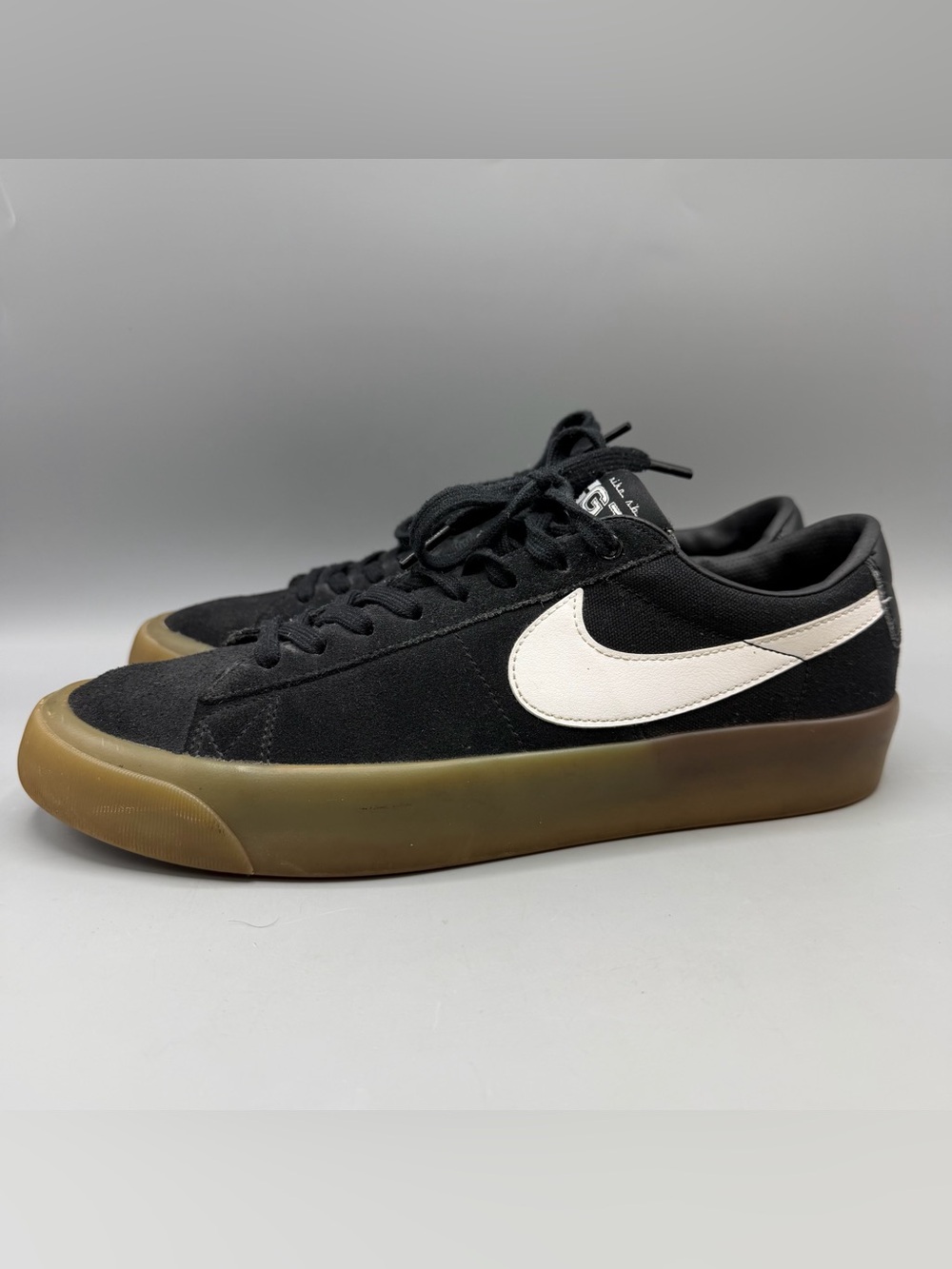 Nike SB Zoom Blazer Low Pro GT Grant Taylor Skate Shoes Black Gum Mens 9